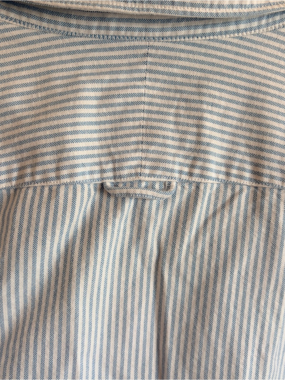 Lacoste Light Blue and White Pinstripe Button-Up Shirt - Picture 9 of 9